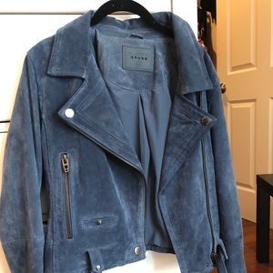Blue Leather Jacket
